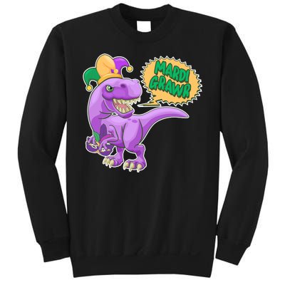 Funny Mardi Grawr T-Rex Dinosaur Sweatshirt