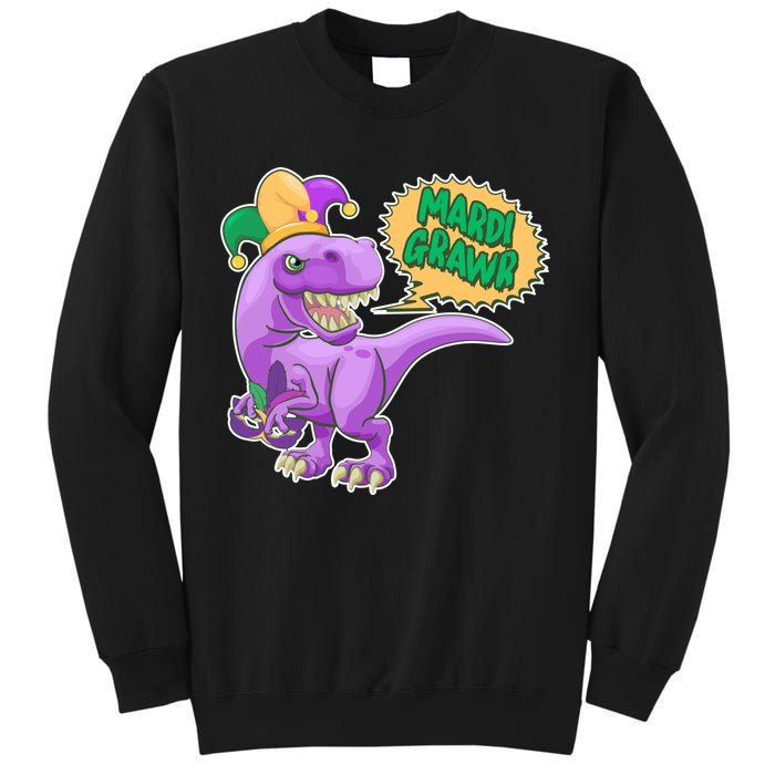 Funny Mardi Grawr T-Rex Dinosaur Sweatshirt