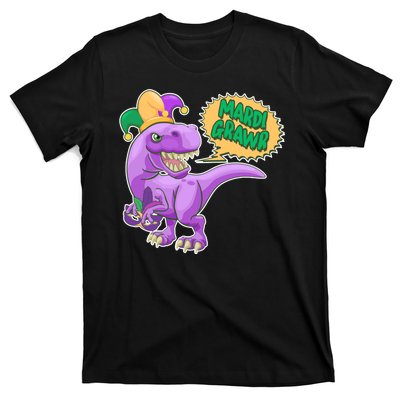 Funny Mardi Grawr T-Rex Dinosaur T-Shirt