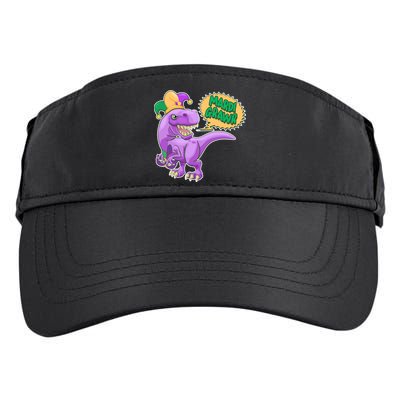 Funny Mardi Grawr T-Rex Dinosaur Adult Drive Performance Visor
