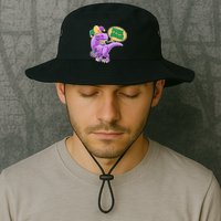 Funny Mardi Grawr T-Rex Dinosaur Bucket Hat