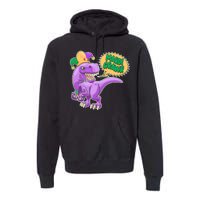 Funny Mardi Grawr T-Rex Dinosaur Premium Hoodie