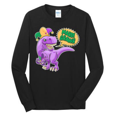 Funny Mardi Grawr T-Rex Dinosaur Tall Long Sleeve T-Shirt