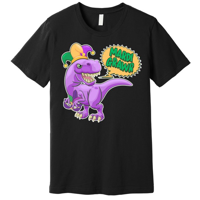 Funny Mardi Grawr T-Rex Dinosaur Premium T-Shirt