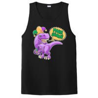 Funny Mardi Grawr T-Rex Dinosaur PosiCharge Competitor Tank