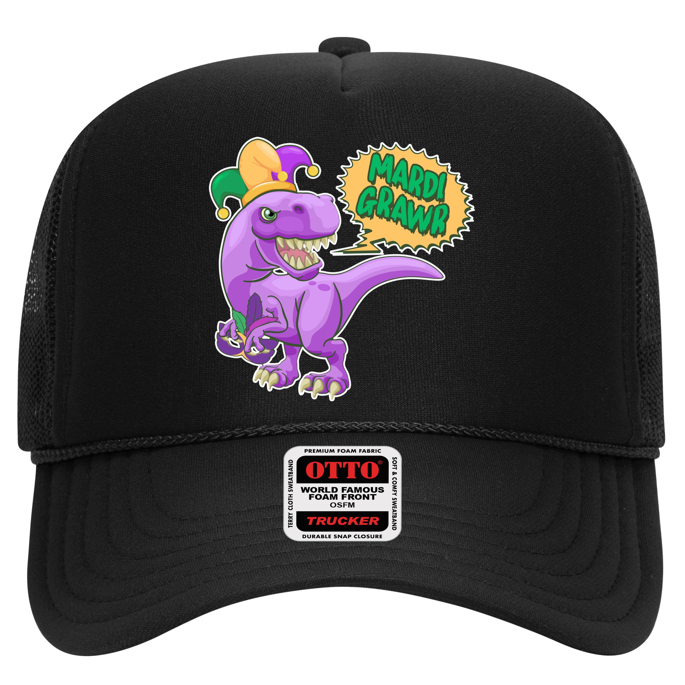 Funny Mardi Grawr T-Rex Dinosaur Hat