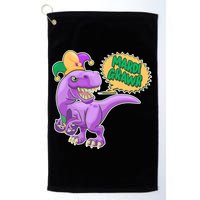 Funny Mardi Grawr T-Rex Dinosaur Golf Towel