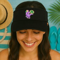 Funny Mardi Grawr T-Rex Dinosaur Visor