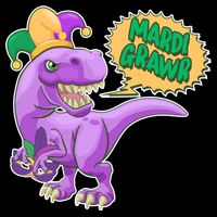 Funny Mardi Grawr T-Rex Dinosaur Visor