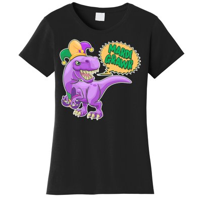 Funny Mardi Grawr T-Rex Dinosaur Women's T-Shirt