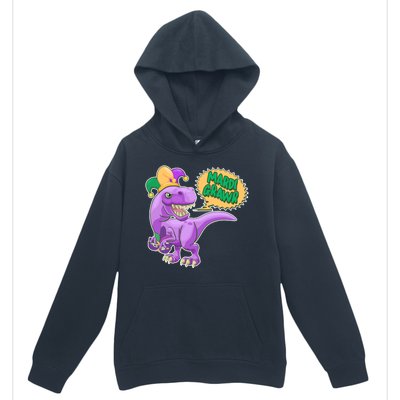 Funny Mardi Grawr T-Rex Dinosaur Urban Pullover Hoodie