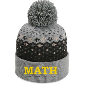 Funny Math - Mental Abuse To Humans The Baniff Cuffed Pom Beanie