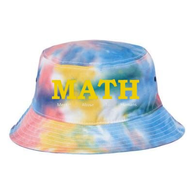 Funny Math - Mental Abuse To Humans Tie Dye Newport Bucket Hat