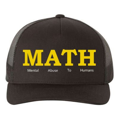 Funny Math - Mental Abuse To Humans Yupoong Adult 5-Panel Trucker Hat