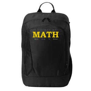 Funny Math - Mental Abuse To Humans City Backpack