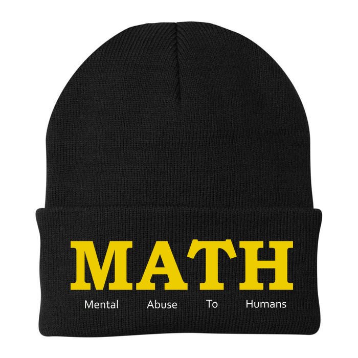 Funny Math - Mental Abuse To Humans Beanie