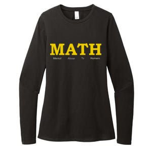 Funny Math - Mental Abuse To Humans Womens CVC Long Sleeve Shirt