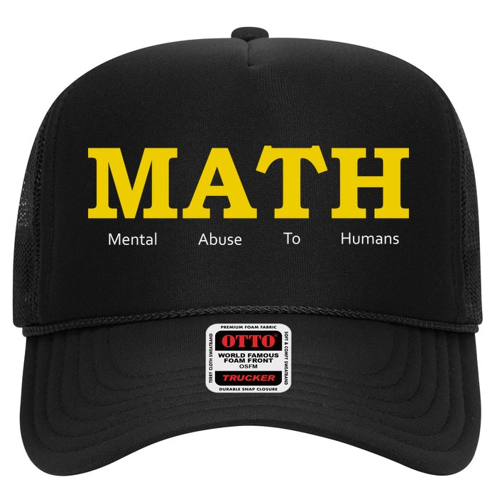 Funny Math - Mental Abuse To Humans Trucker Hat