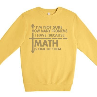 Funny Math Problems Premium Crewneck Sweatshirt