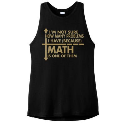 Funny Math Problems Ladies PosiCharge Tri-Blend Wicking Tank