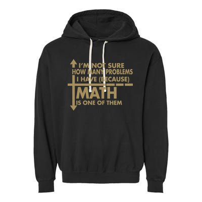 Funny Math Problems Garment-Dyed Fleece Hoodie