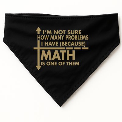 Funny Math Problems USA-Made Doggie Bandana