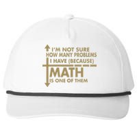 Funny Math Problems Snapback Five-Panel Rope Hat