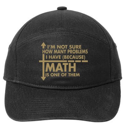 Funny Math Problems 7-Panel Snapback Hat