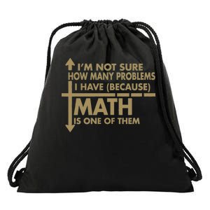 Funny Math Problems Drawstring Bag