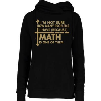 Funny Math Problems Womens Funnel Neck Pullover Hood