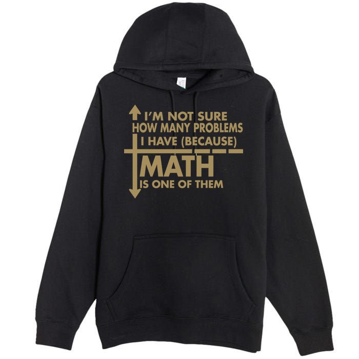 Funny Math Problems Premium Pullover Hoodie