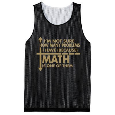 Funny Math Problems Mesh Reversible Basketball Jersey Tank