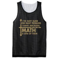 Funny Math Problems Mesh Reversible Basketball Jersey Tank