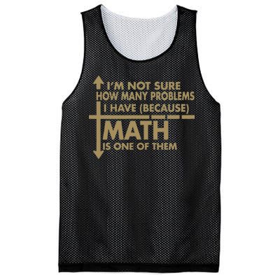 Funny Math Problems Mesh Reversible Basketball Jersey Tank