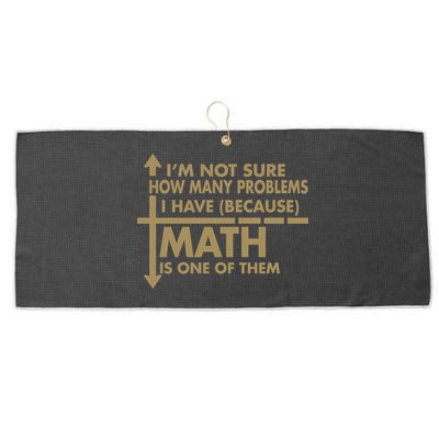 Funny Math Problems Large Microfiber Waffle Golf Towel