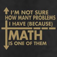 Funny Math Problems 25L Jumbo Tote
