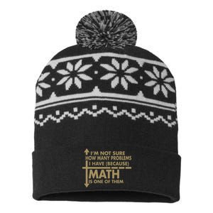 Funny Math Problems USA-Made Snowflake Beanie