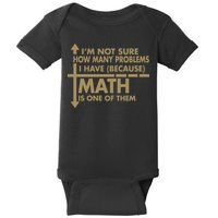 Funny Math Problems Baby Bodysuit