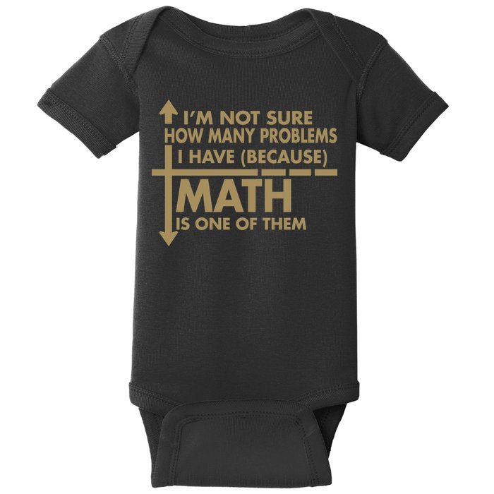 Funny Math Problems Baby Bodysuit