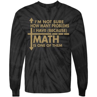 Funny Math Problems Tie-Dye Long Sleeve Shirt