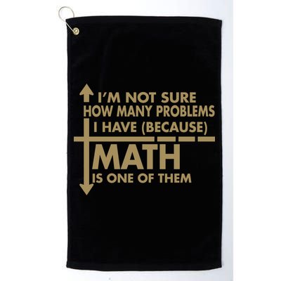 Funny Math Problems Golf Towel