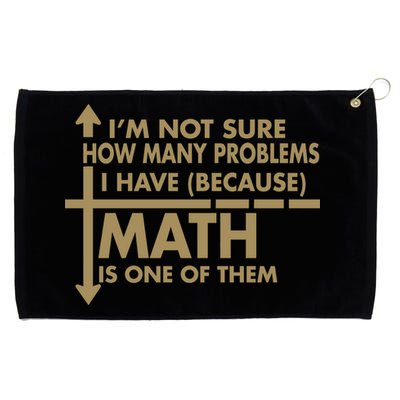 Funny Math Problems Grommeted Golf Towel