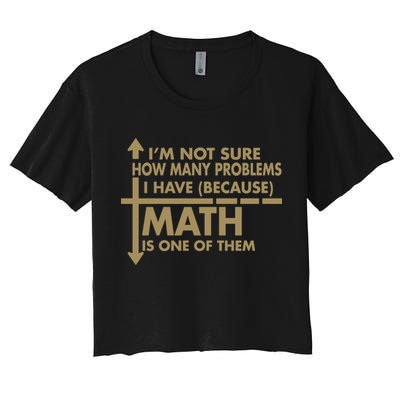Funny Math Problems Crop Top