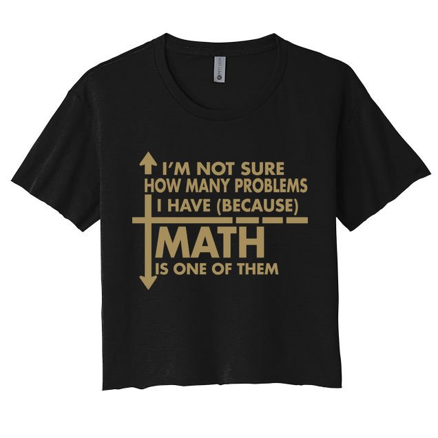 Funny Math Problems Crop Top