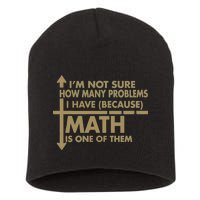 Funny Math Problems Short Acrylic Beanie