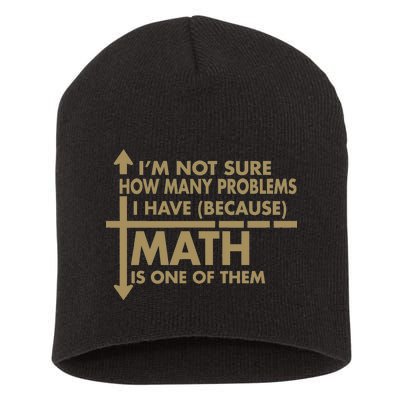 Funny Math Problems Short Acrylic Beanie