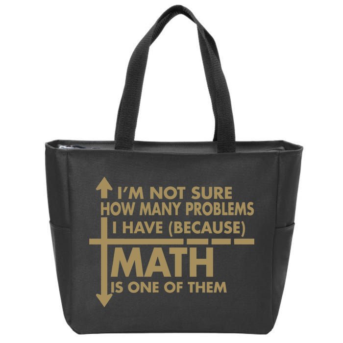 Funny Math Problems Zip Tote Bag