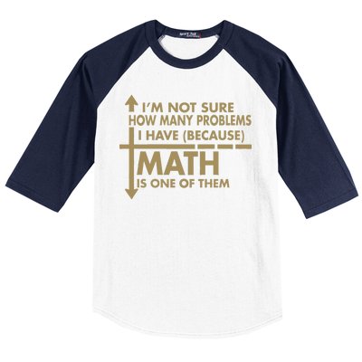 Funny Math Problems Baseball Sleeve Shirt