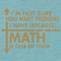 Funny Math Problems Sueded Cloud Jersey T-Shirt