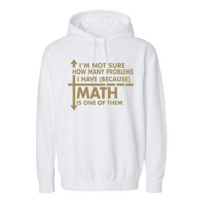 Funny Math Problems Garment-Dyed Fleece Hoodie